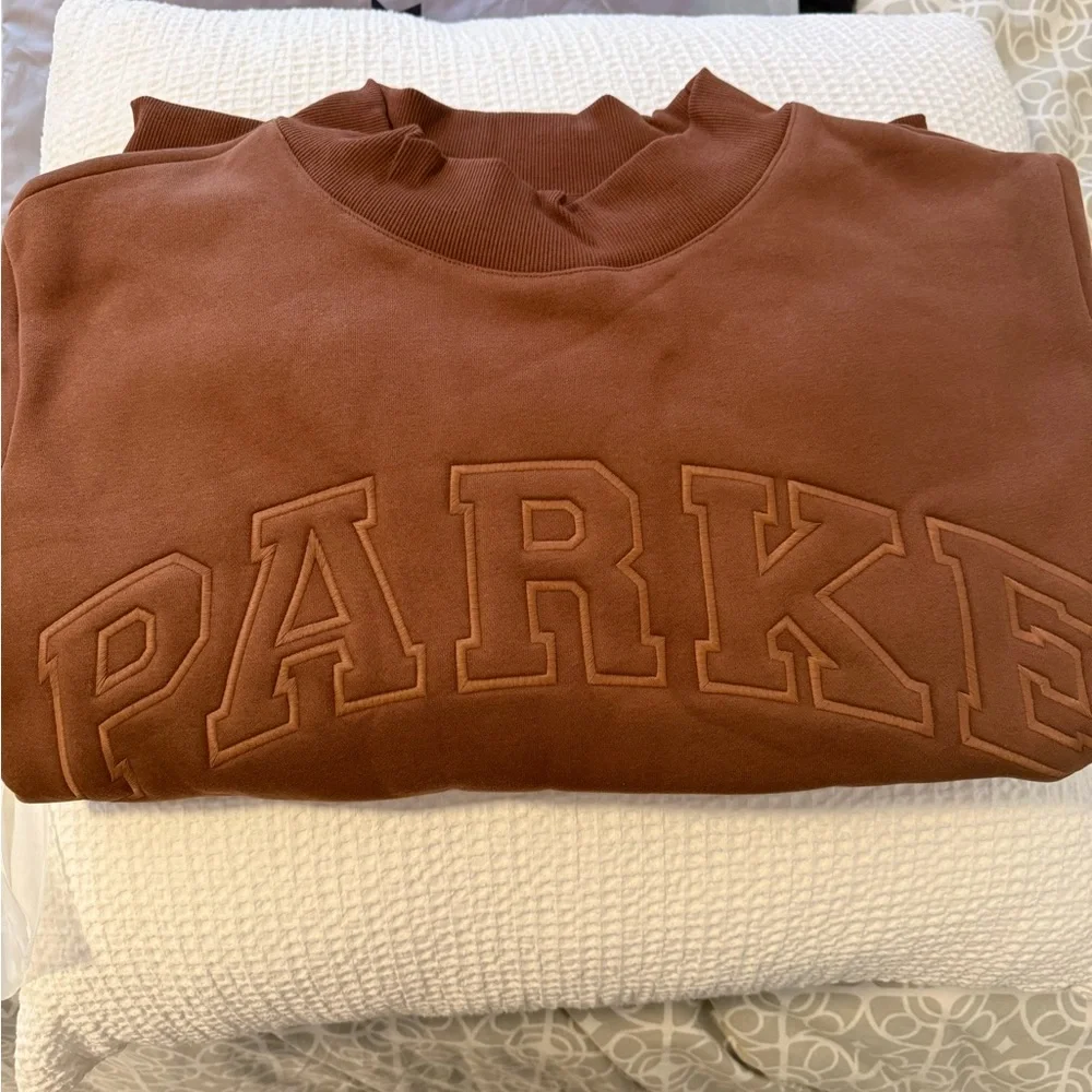 Parke Monochrome Mocha Mockneck - Picture 4 of 5